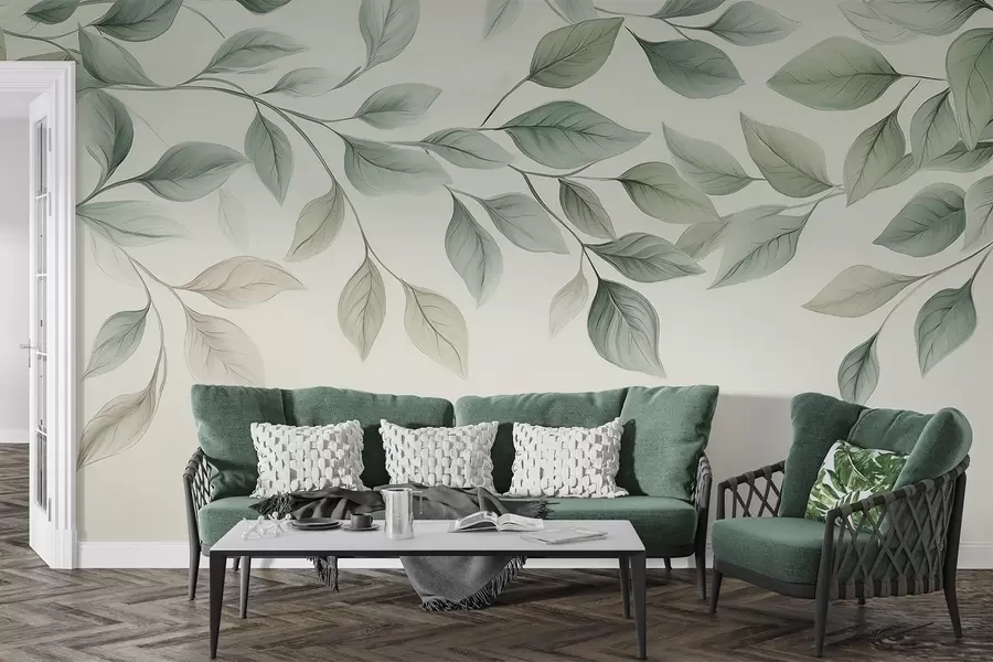 murales de pared Hojas colgantes w04518