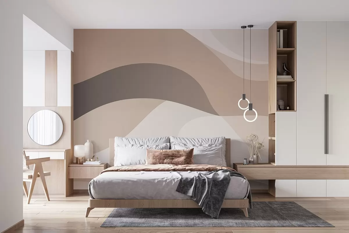 murales de pared Ondas abstractas w04543