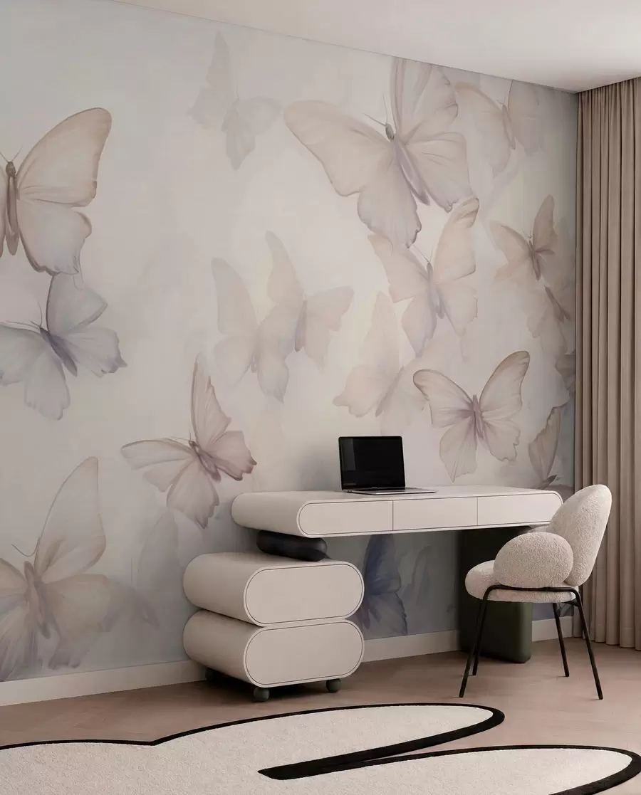 murales de pared Alas en arena y lila w04534v1