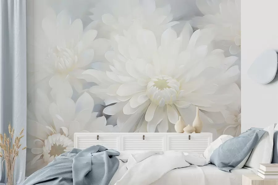 murales de pared Crisantemos w04596