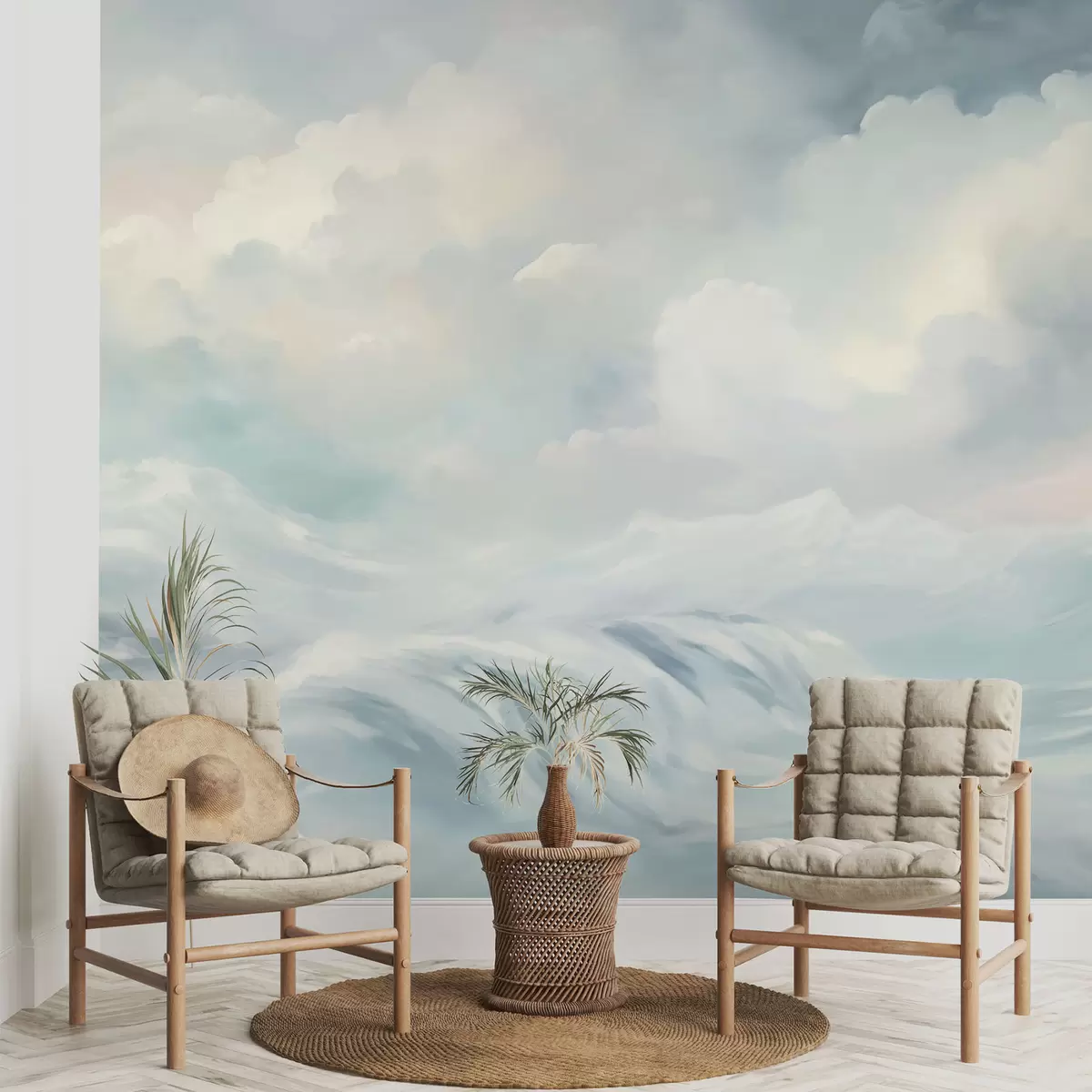 murales de pared Nubes y mar w04598