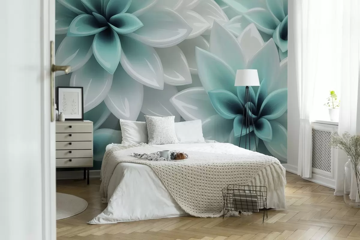 murales de pared Sinfonía floral w04571v2