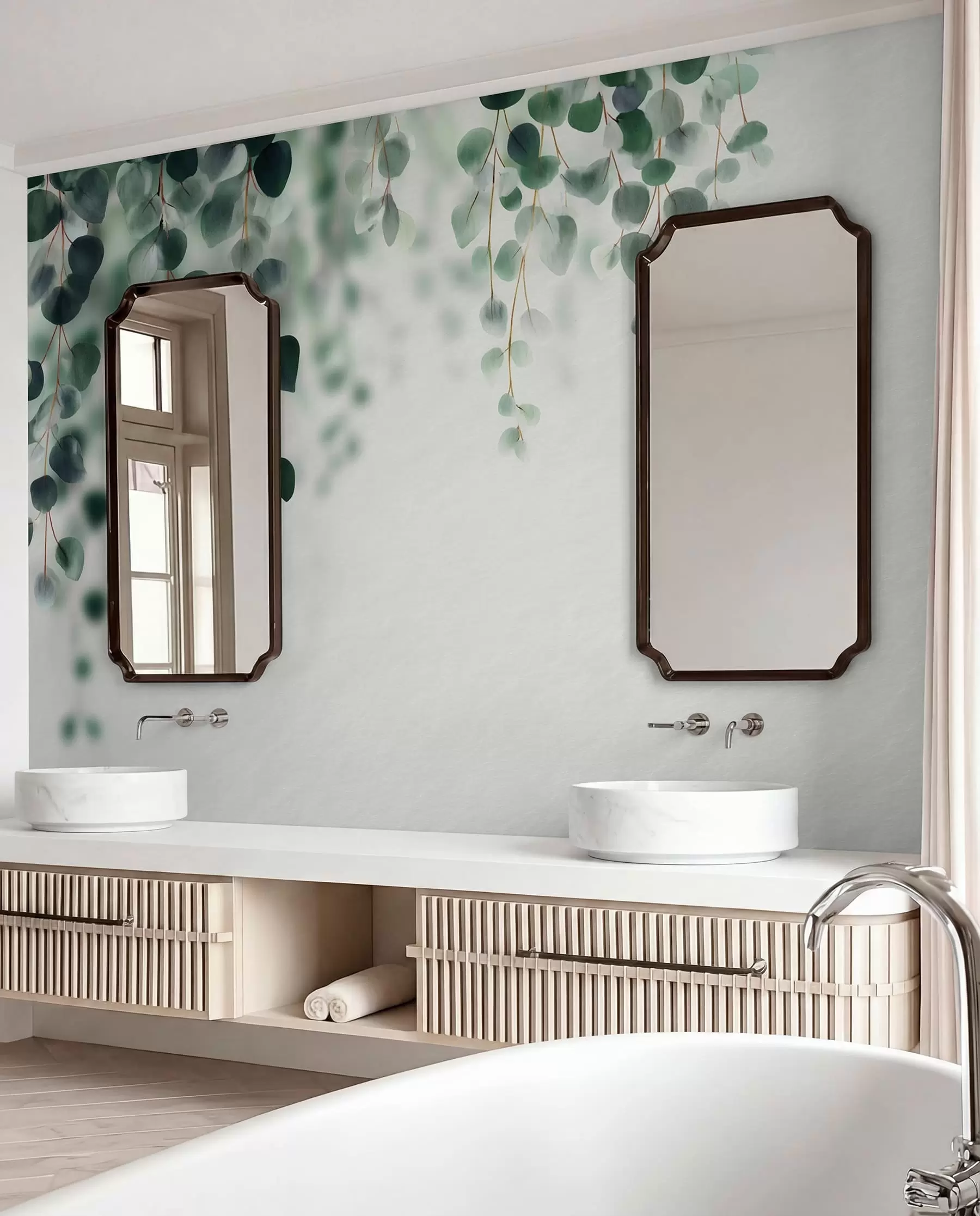 murales de pared Eucalipto desde lo alto w04393