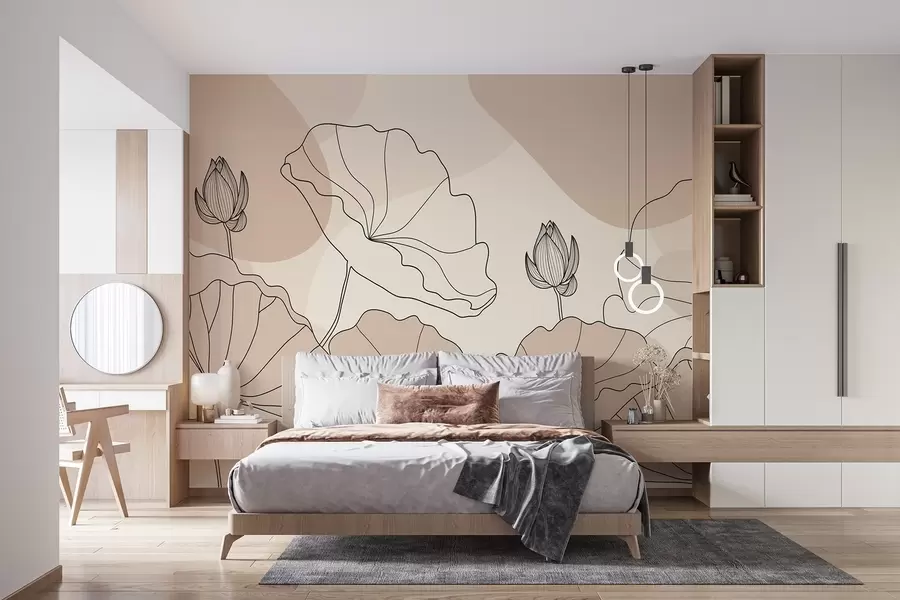 murales de pared Flores de loto w04648