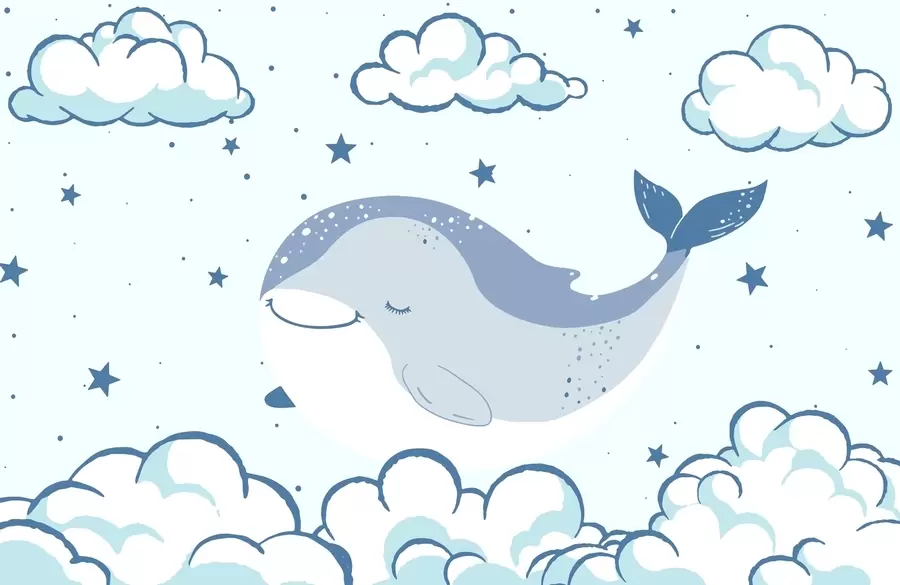 murales de pared Ballena soñadora w04638