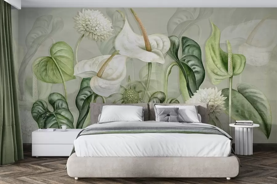 murales de pared Plantas en la pared w04669