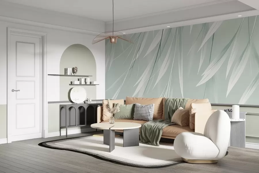 murales de pared Hojas delgadas colgantes w04703v1