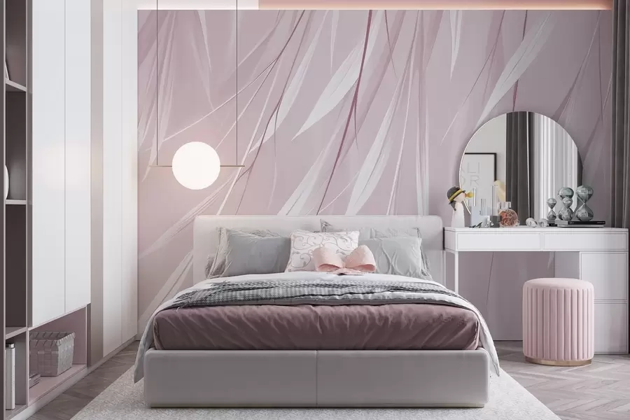 murales de pared Hojas delgadas colgantes w04703v4