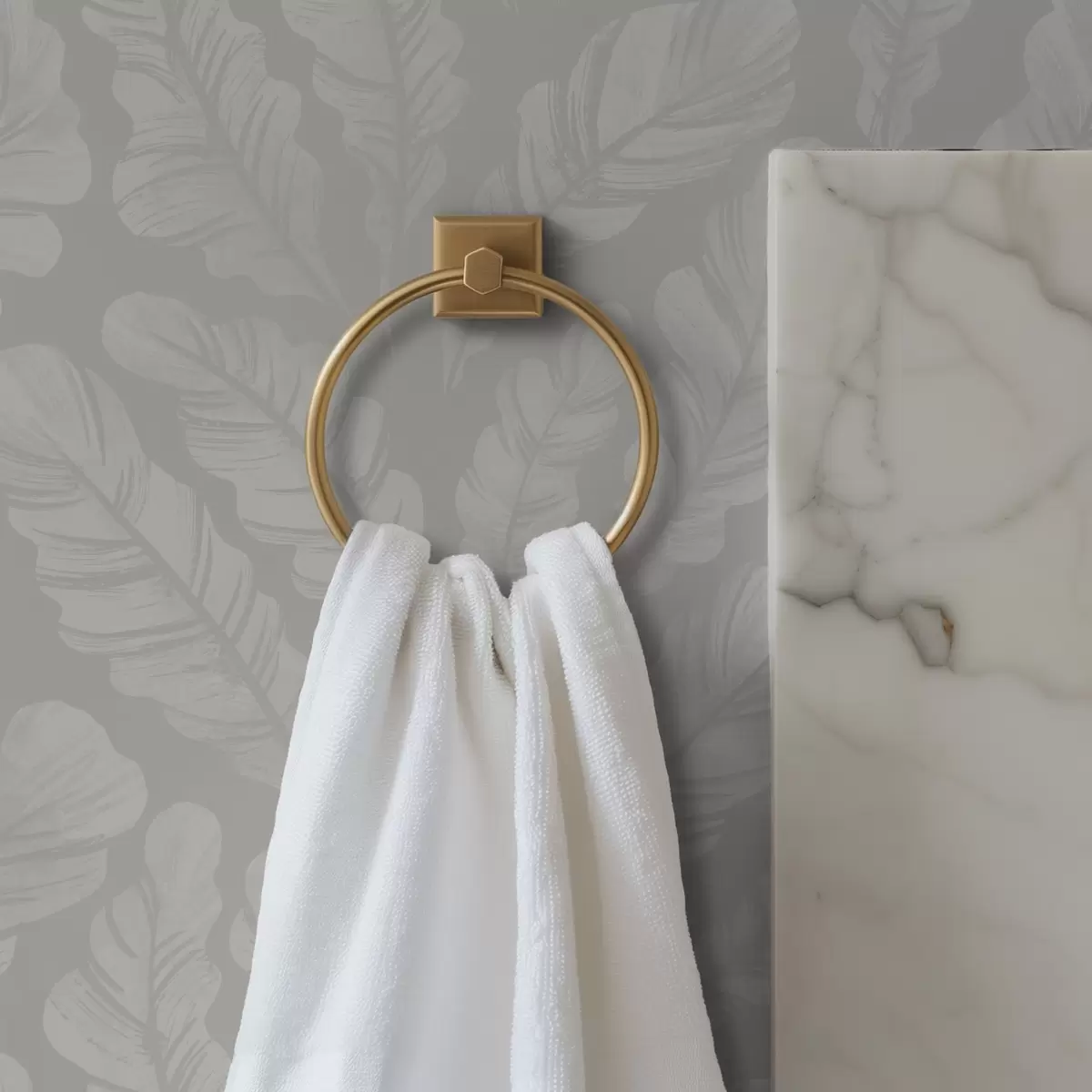 Papel pintado Plumas grandes en suaves tonos grises a00839