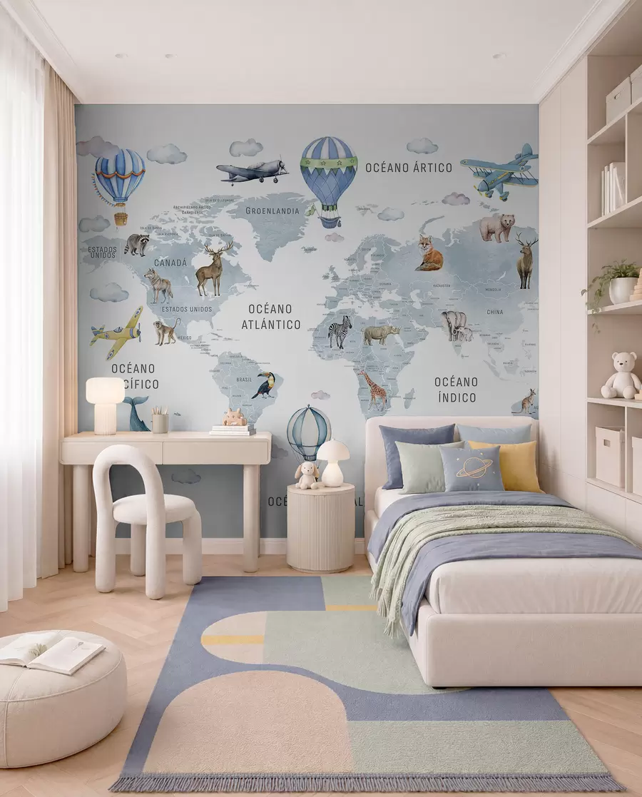 murales de pared Atlas azul en español c00001esv1