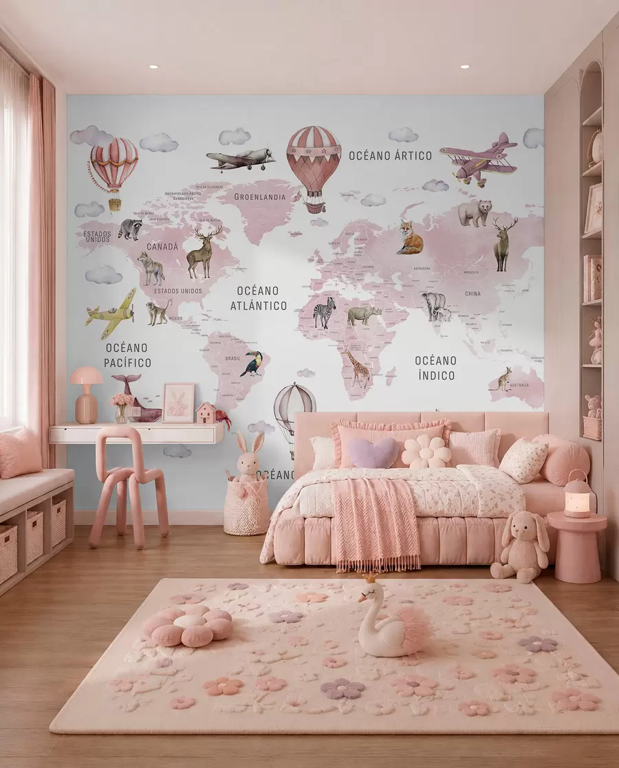 murales de pared Atlas rosa en español c00001esv3