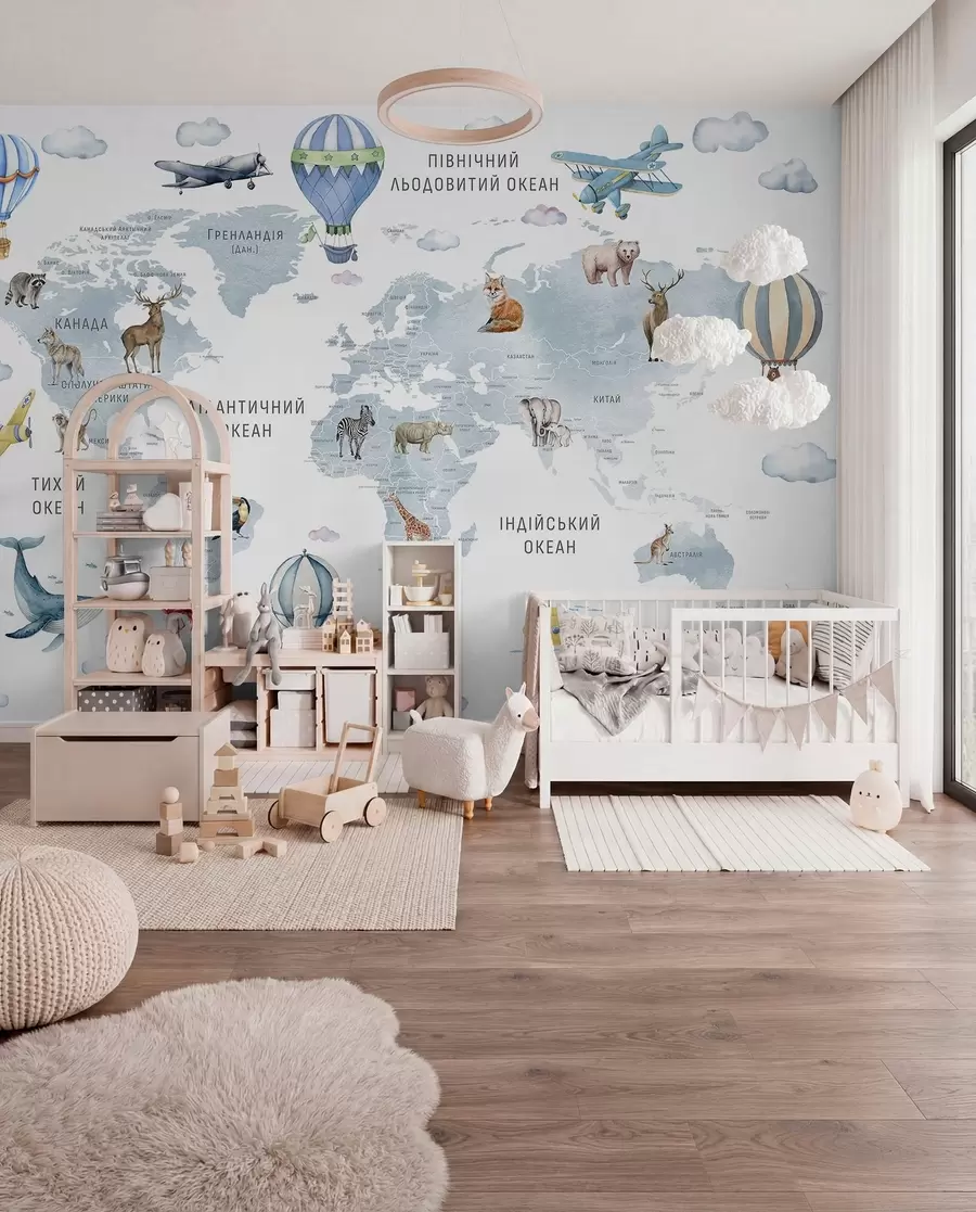 murales de pared Atlas azul en ucraniano c00001ukv1