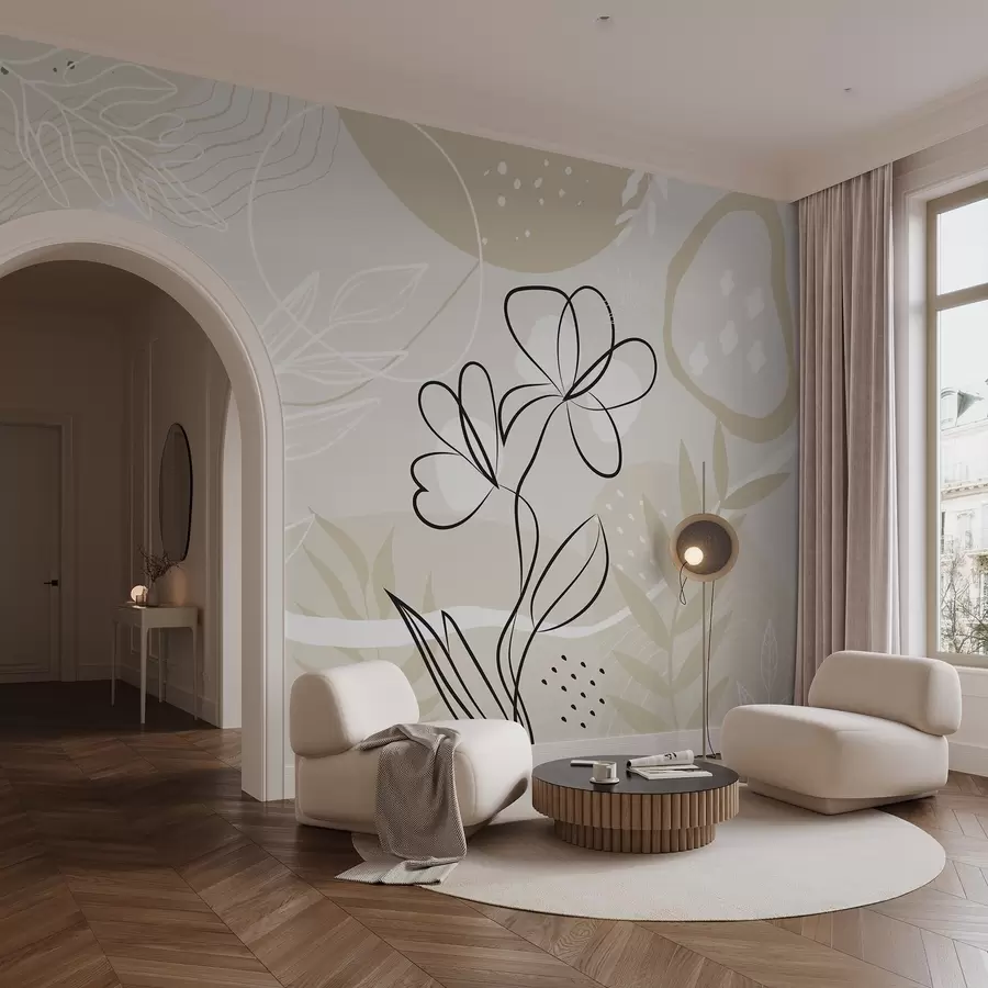 Murales de pared Resumen con plantas w04760 murales de pared Resumen con plantas w04760