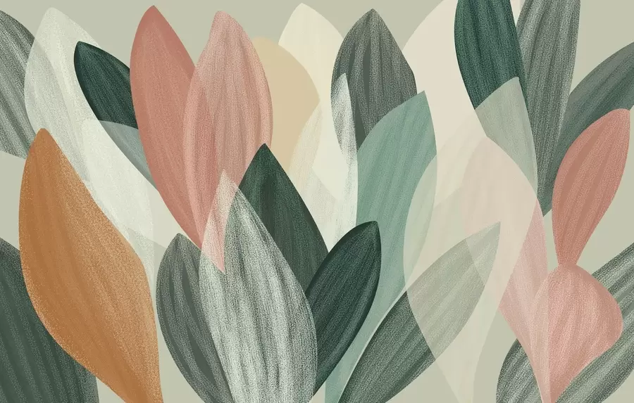 murales de pared hojas de fantasía w04757