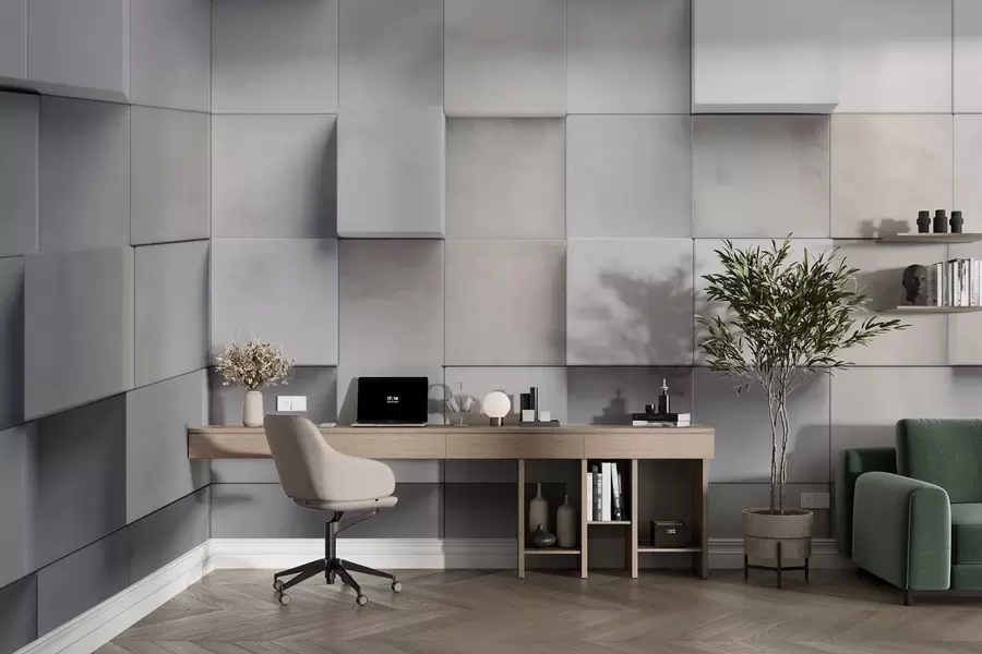 murales de pared Bloques cuadrados w04806