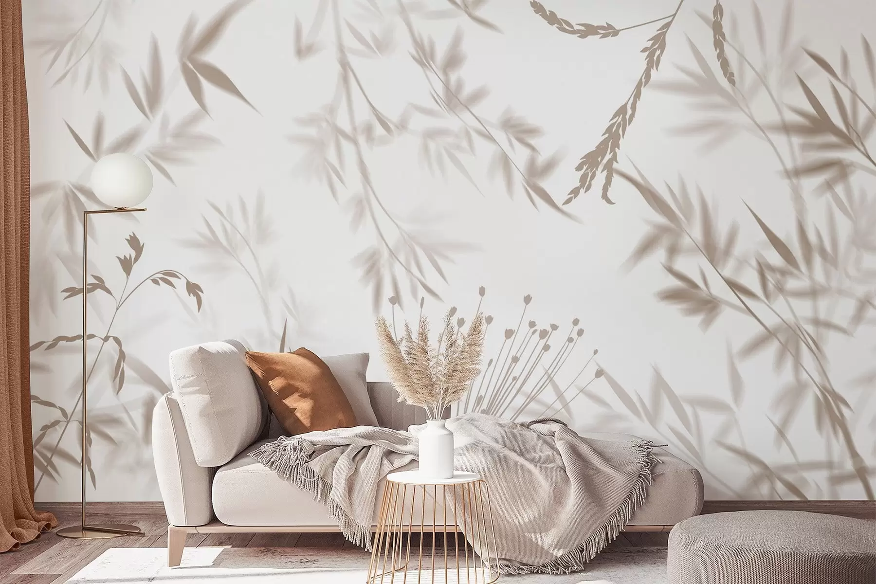 murales de pared Siluetas de follaje w04850v1
