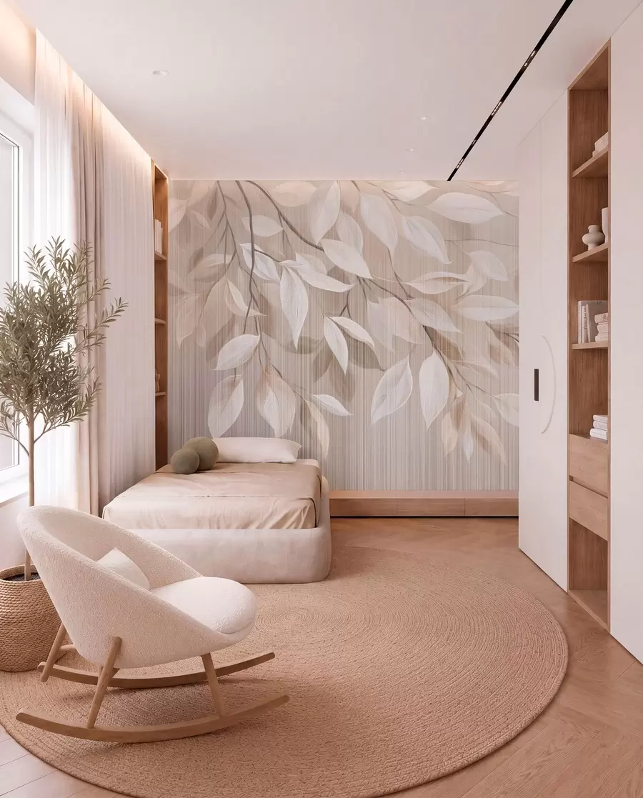 murales de pared Ramas marfil desde lo alto w04903