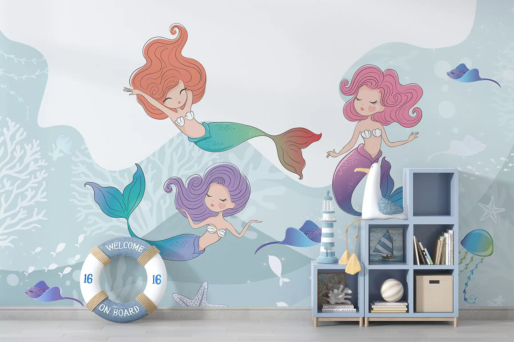 murales de pared Sirenas w04908