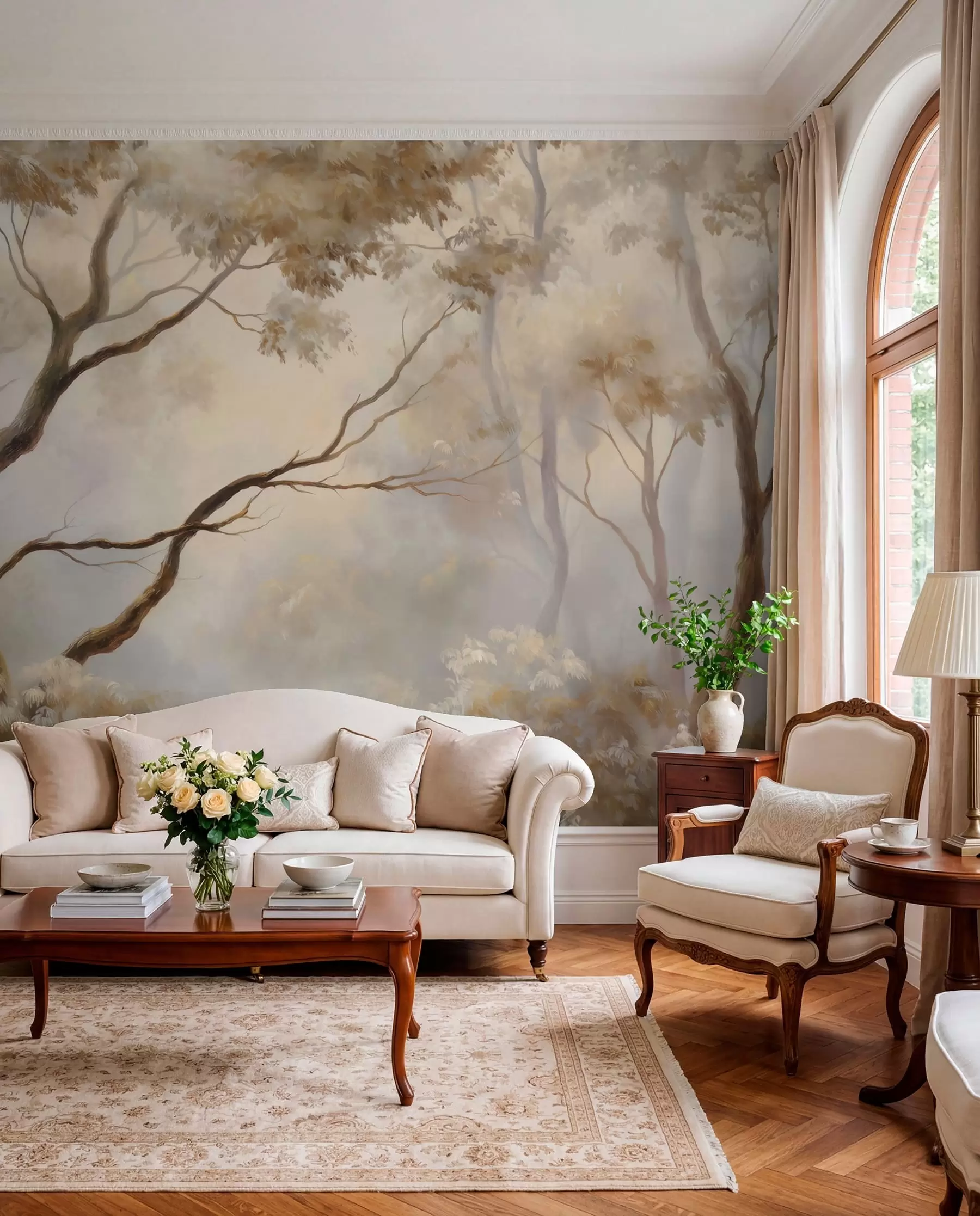 murales de pared Ramas en la bruma matinal w04817