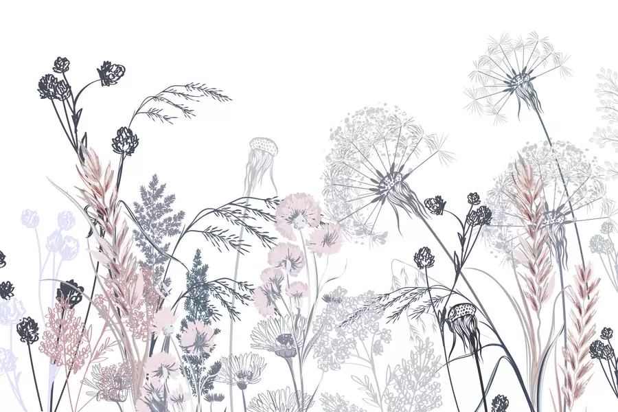 murales de pared Flores silvestres w04943