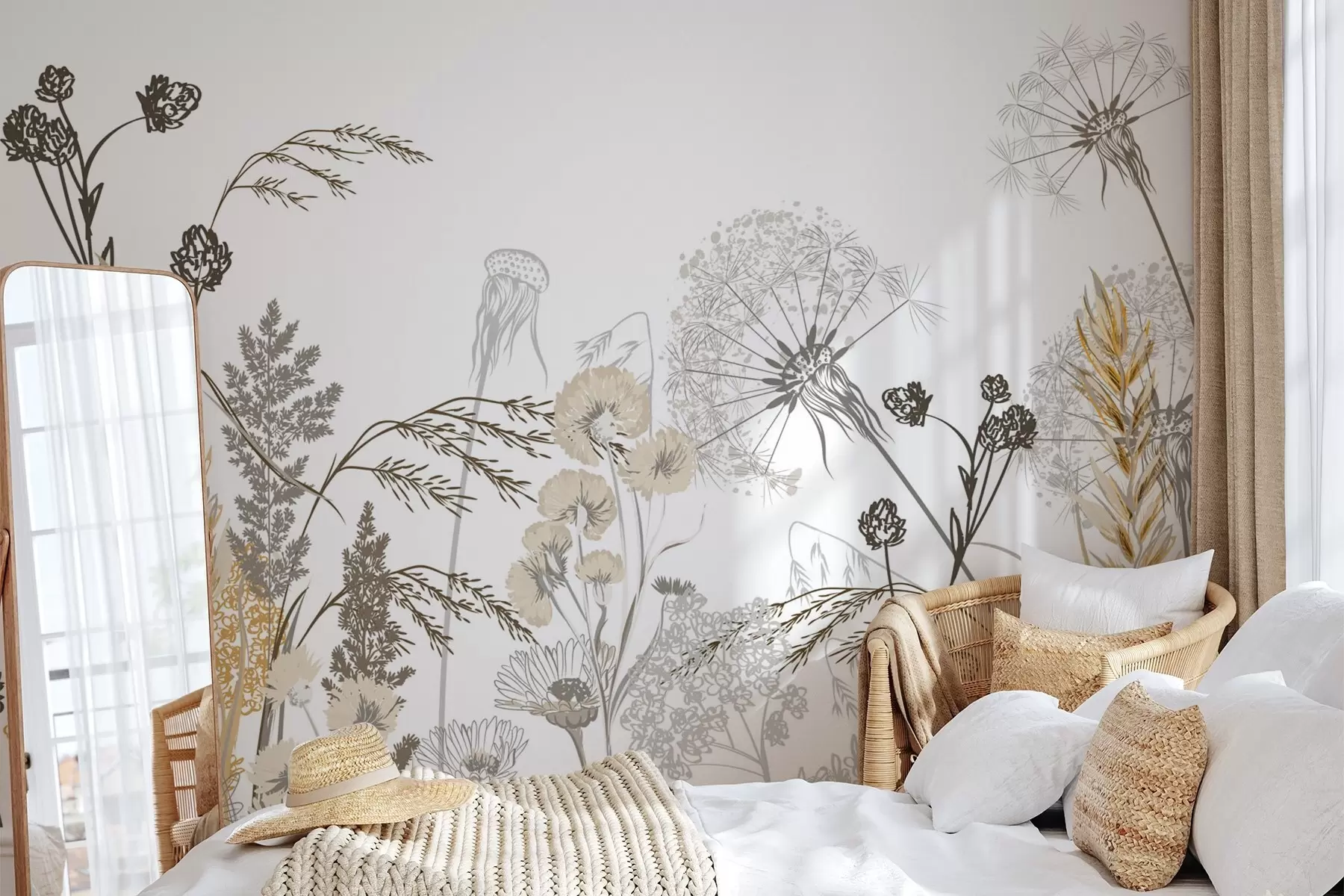 murales de pared Flores silvestres w04943v1