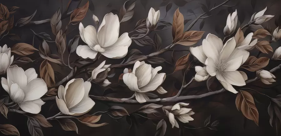 murales de pared Elegante rama de árbol w04950