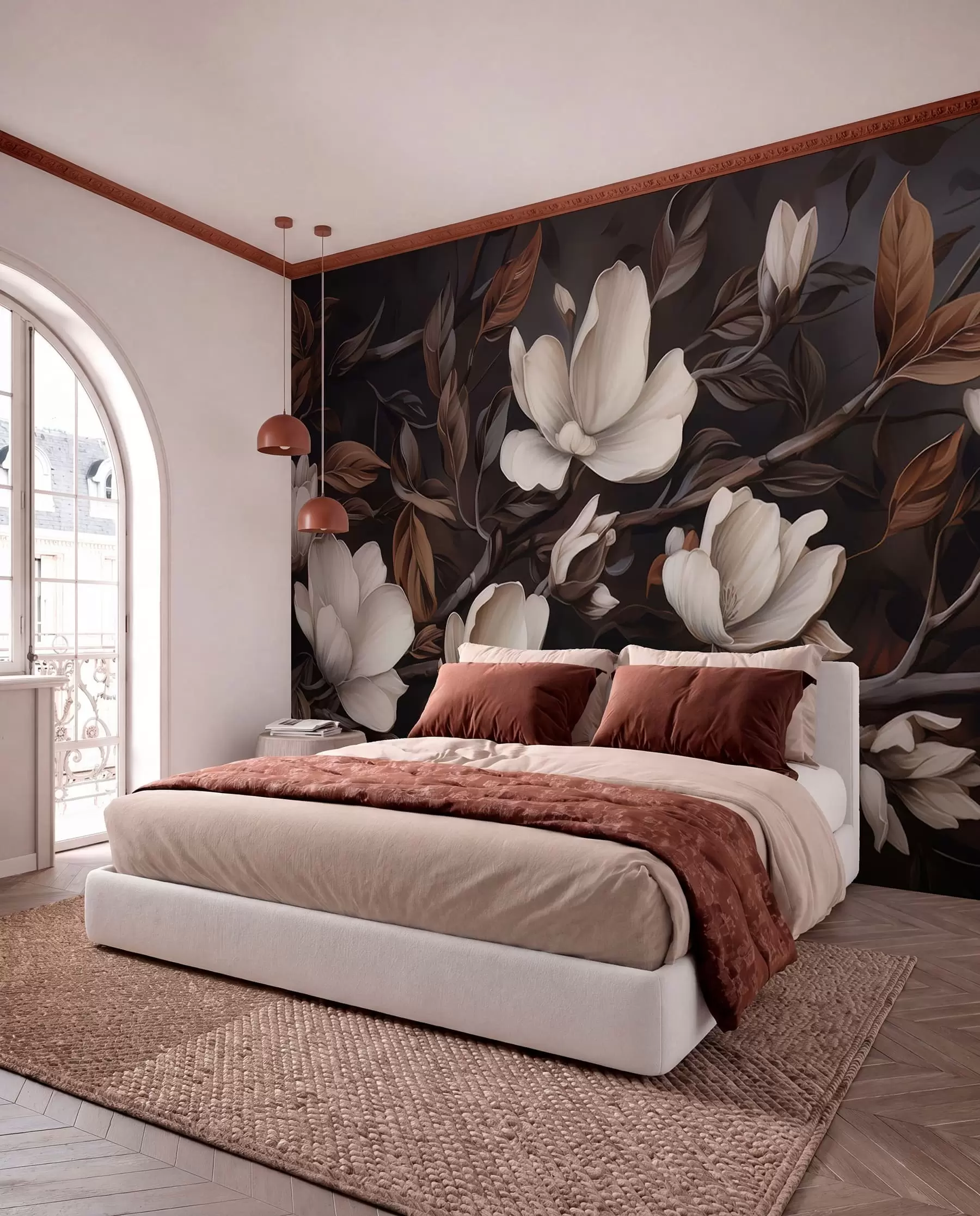 murales de pared Elegante rama de árbol w04950