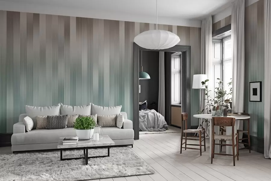 murales de pared Armonía de líneas verticales w04952