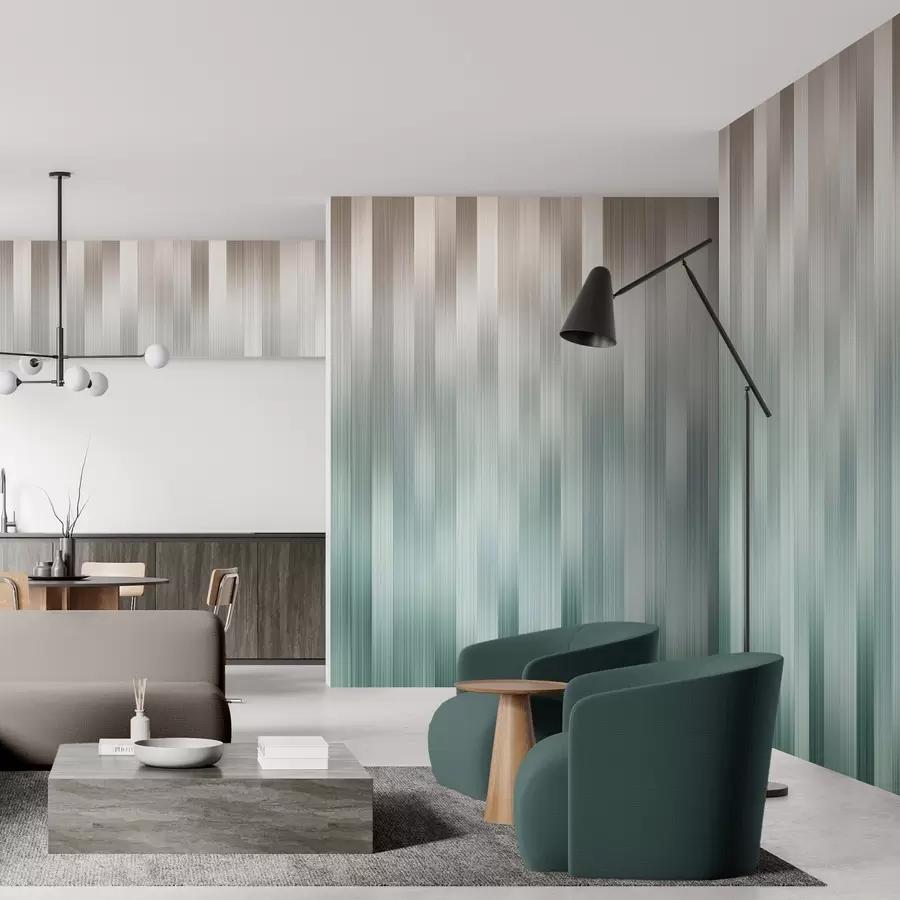murales de pared Armonía de líneas verticales w04952