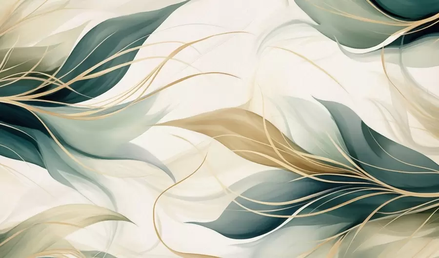 murales de pared Hojas abstractas w04990