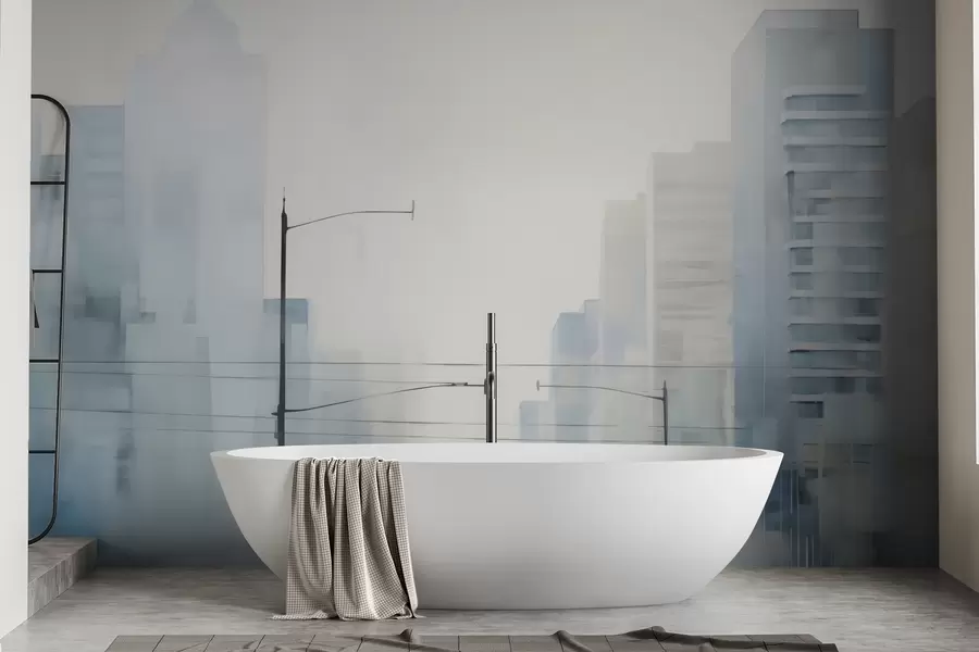 murales de pared Ciudad abstracta w05074