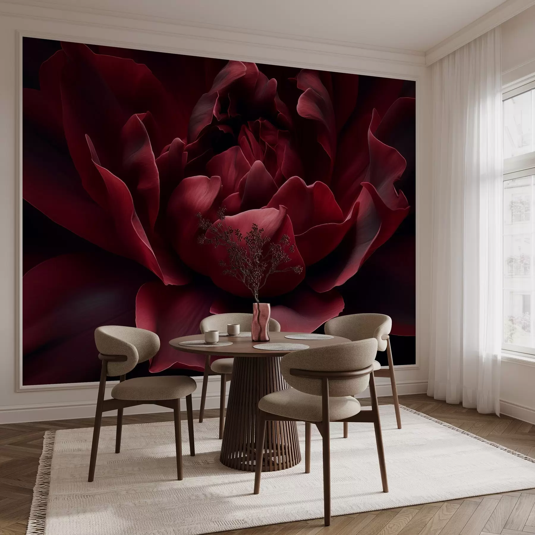 murales de pared Susurro de pétalos w05040v1