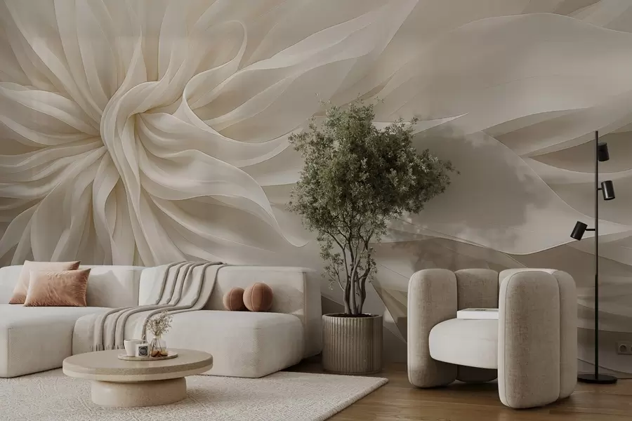 murales de pared Pétalos de seda de luz w05050