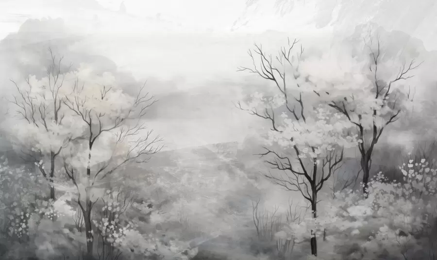 murales de pared El suave susurro de los árboles w05054