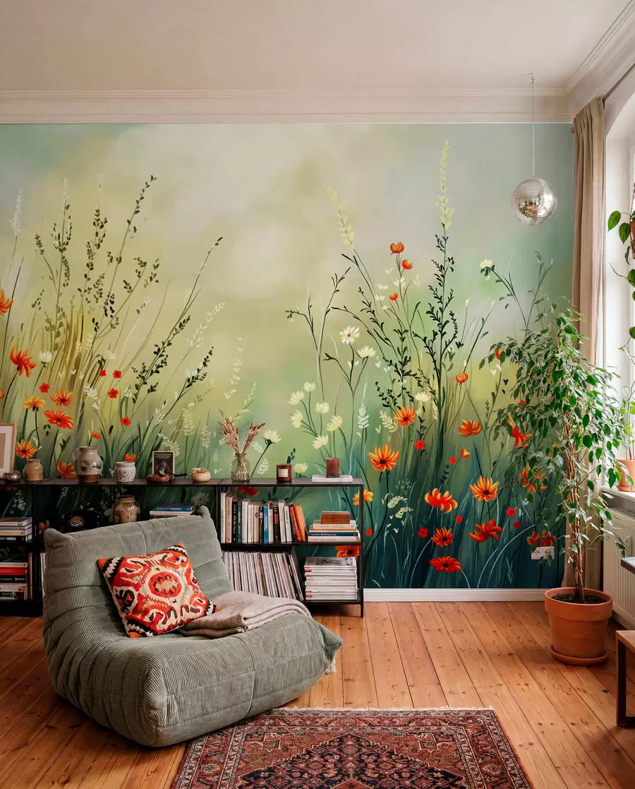 murales de pared Pradera al sol w05015