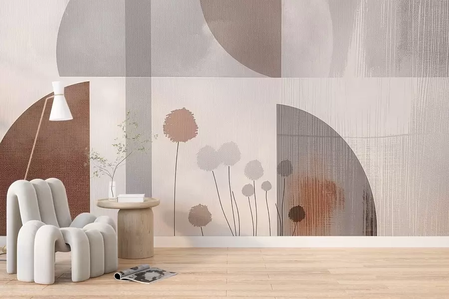 murales de pared Flores y textura w09627v1