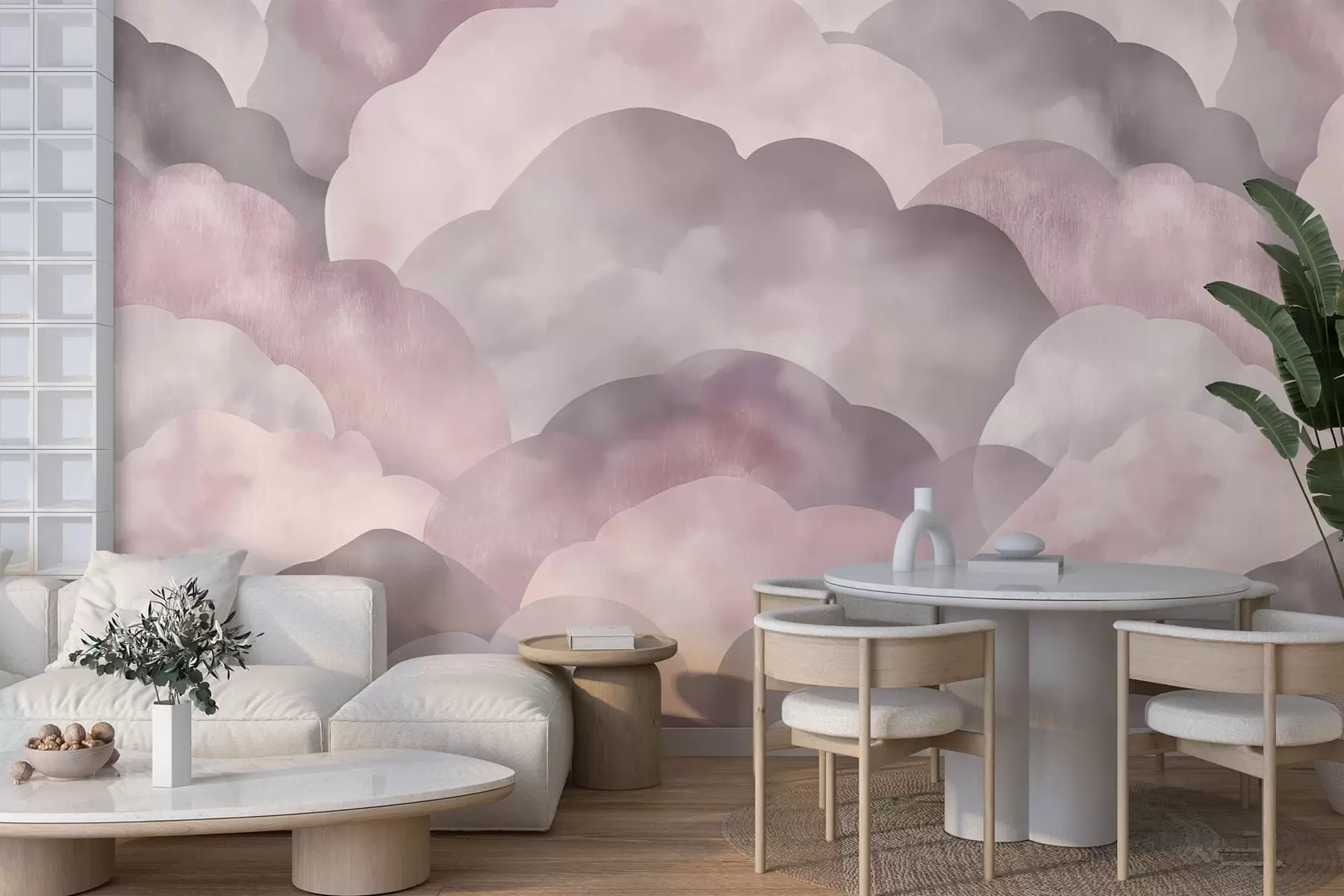 murales de pared Nubes w09628v2