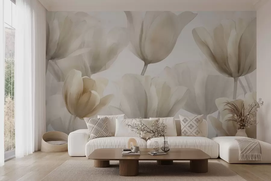 murales de pared Tulipanes delicados w09699