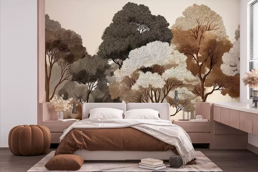 murales de pared Bosque caducifolio w05198v1