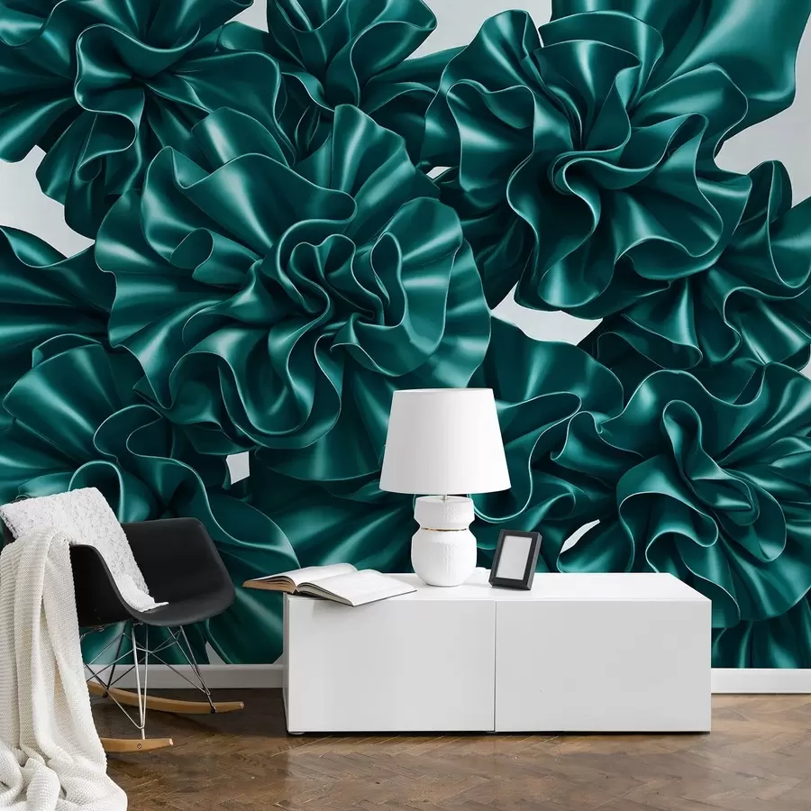 murales de pared Imitación de flores con cintas w05252v2