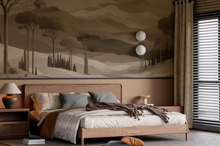 murales de pared Paisaje en estilo pintura al óleo w05258v1