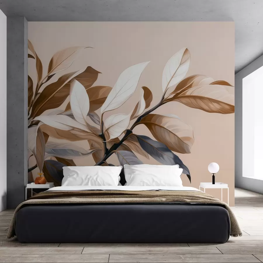 murales de pared Elegante rama de ficus w05315
