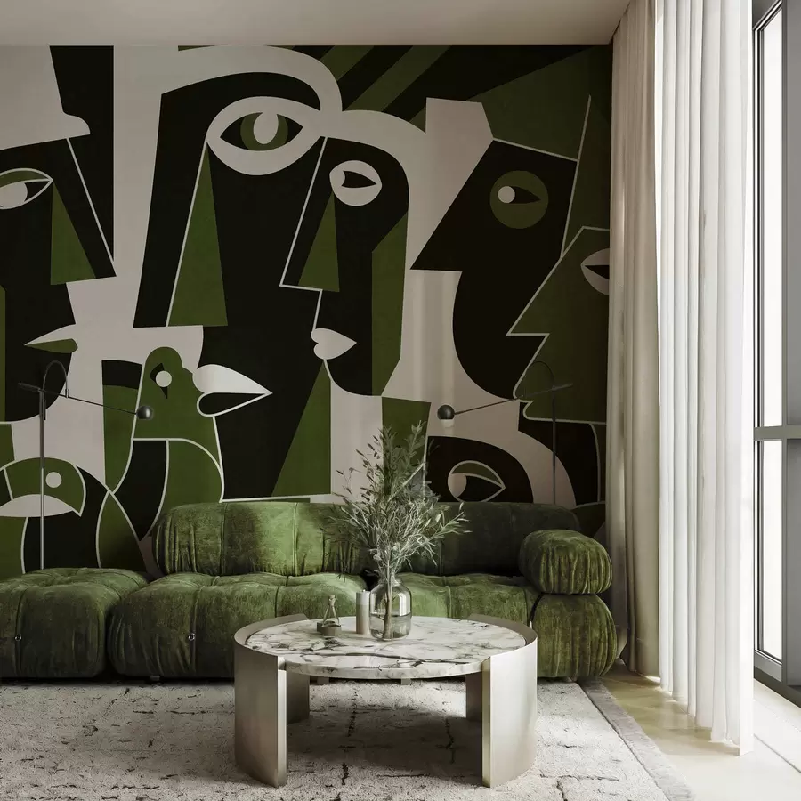 murales de pared Rostros al estilo africano w05446v3