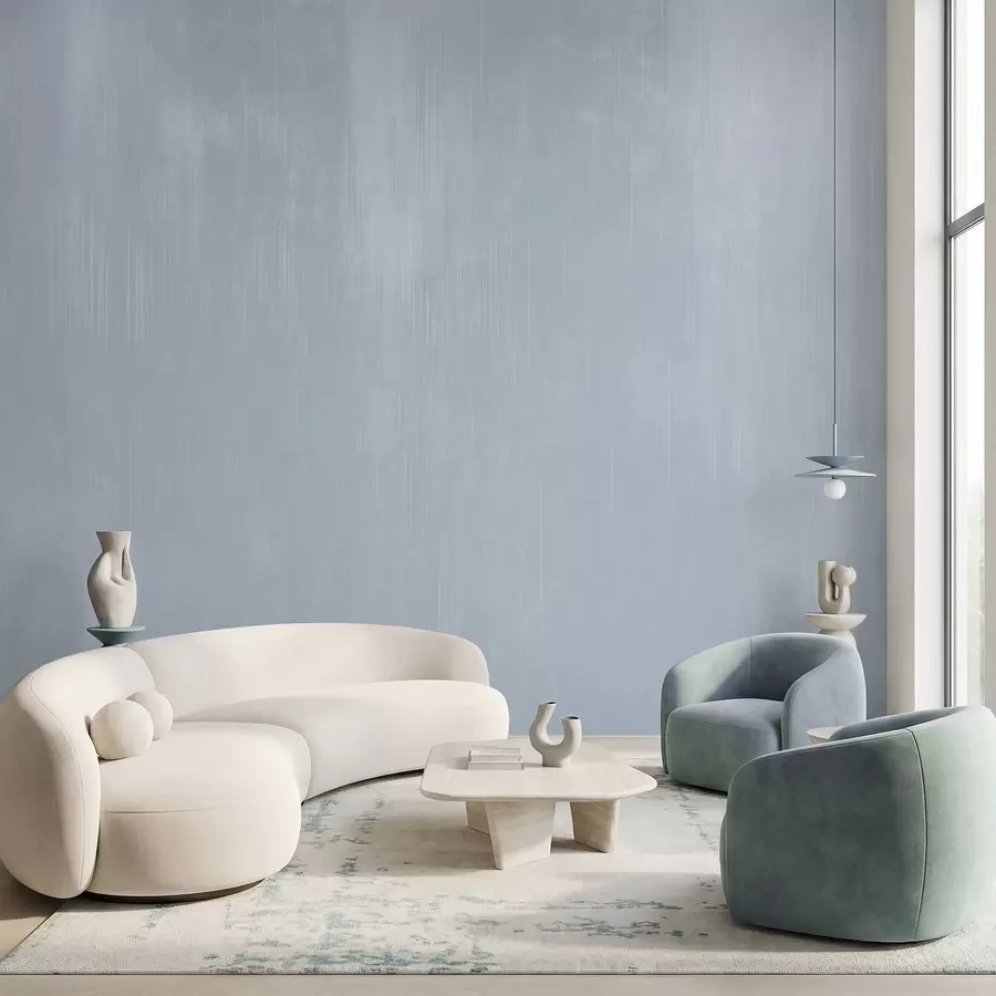 murales de pared Fondo azul claro con una suave textura vertical w05121v1