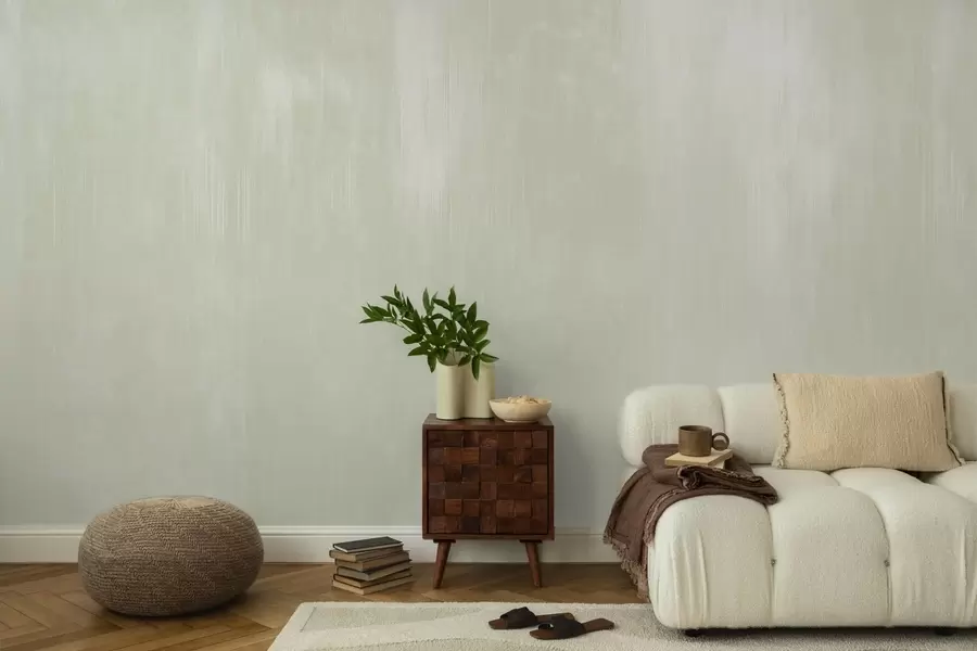 murales de pared Fondo verde pálido con una ligera textura vertical w05121v3