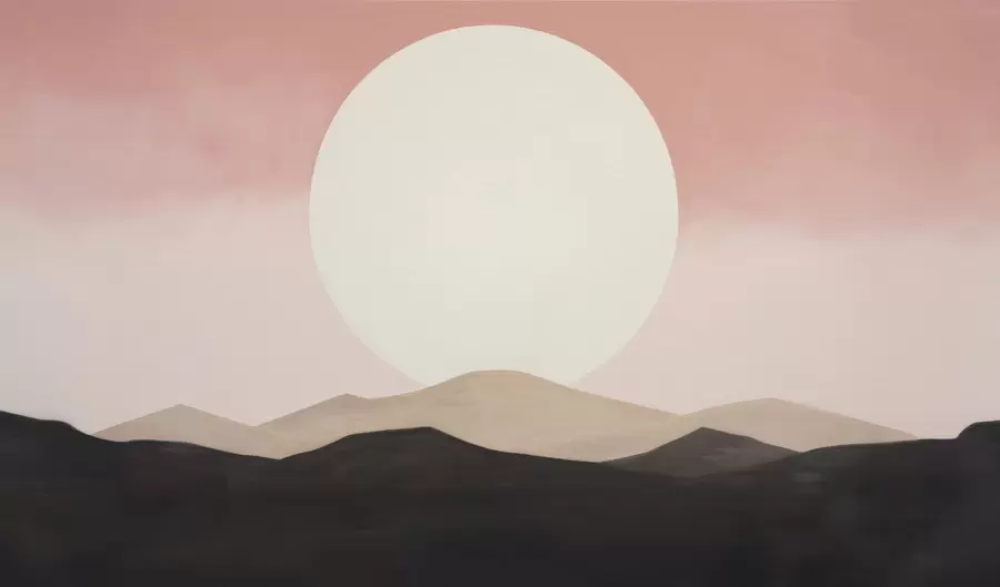 murales de pared Una tranquila puesta de sol w05285
