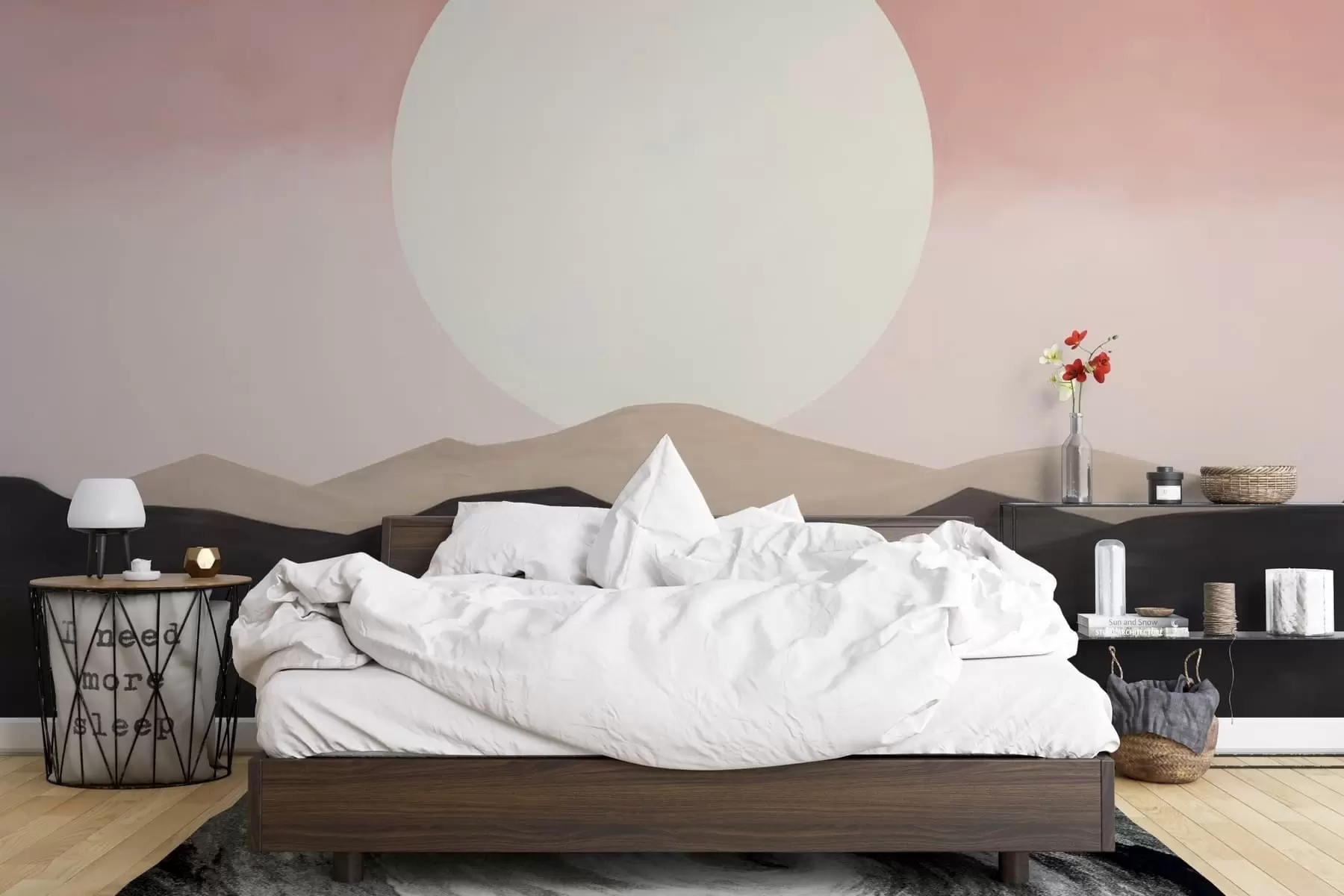 murales de pared Una tranquila puesta de sol w05285