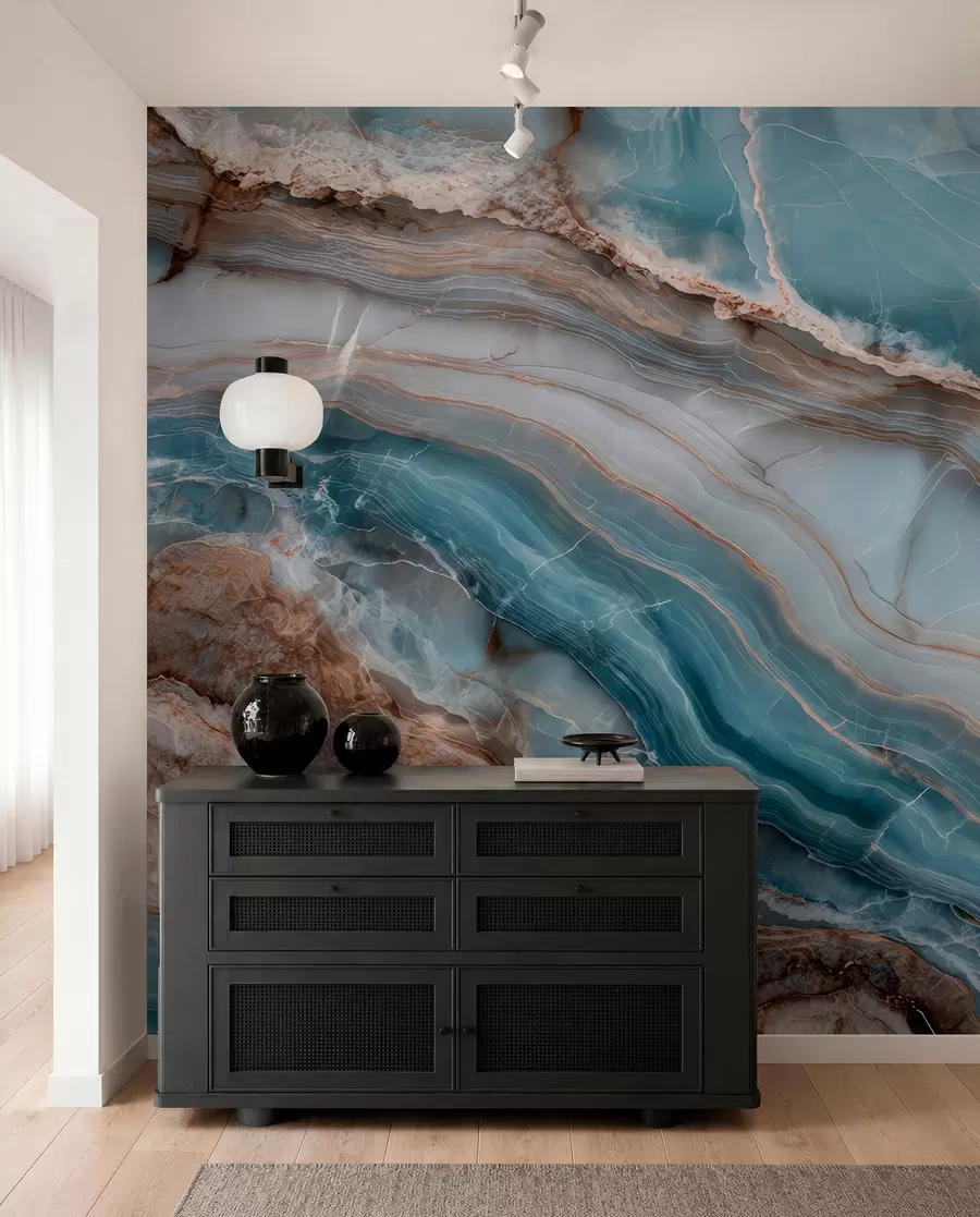 murales de pared Ondas de mármol w05488