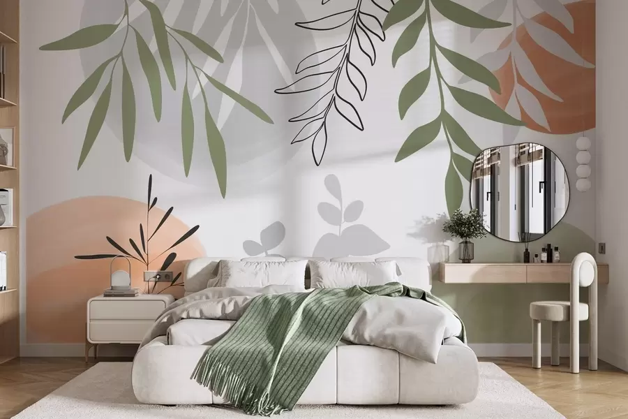 murales de pared Vegetación abstracta w05506