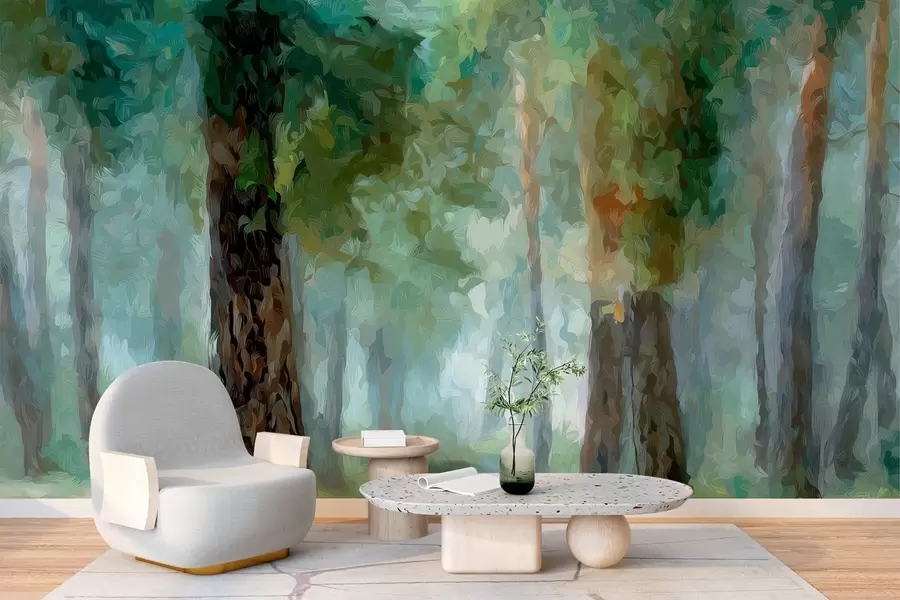 murales de pared Bosque caducifolio w05508